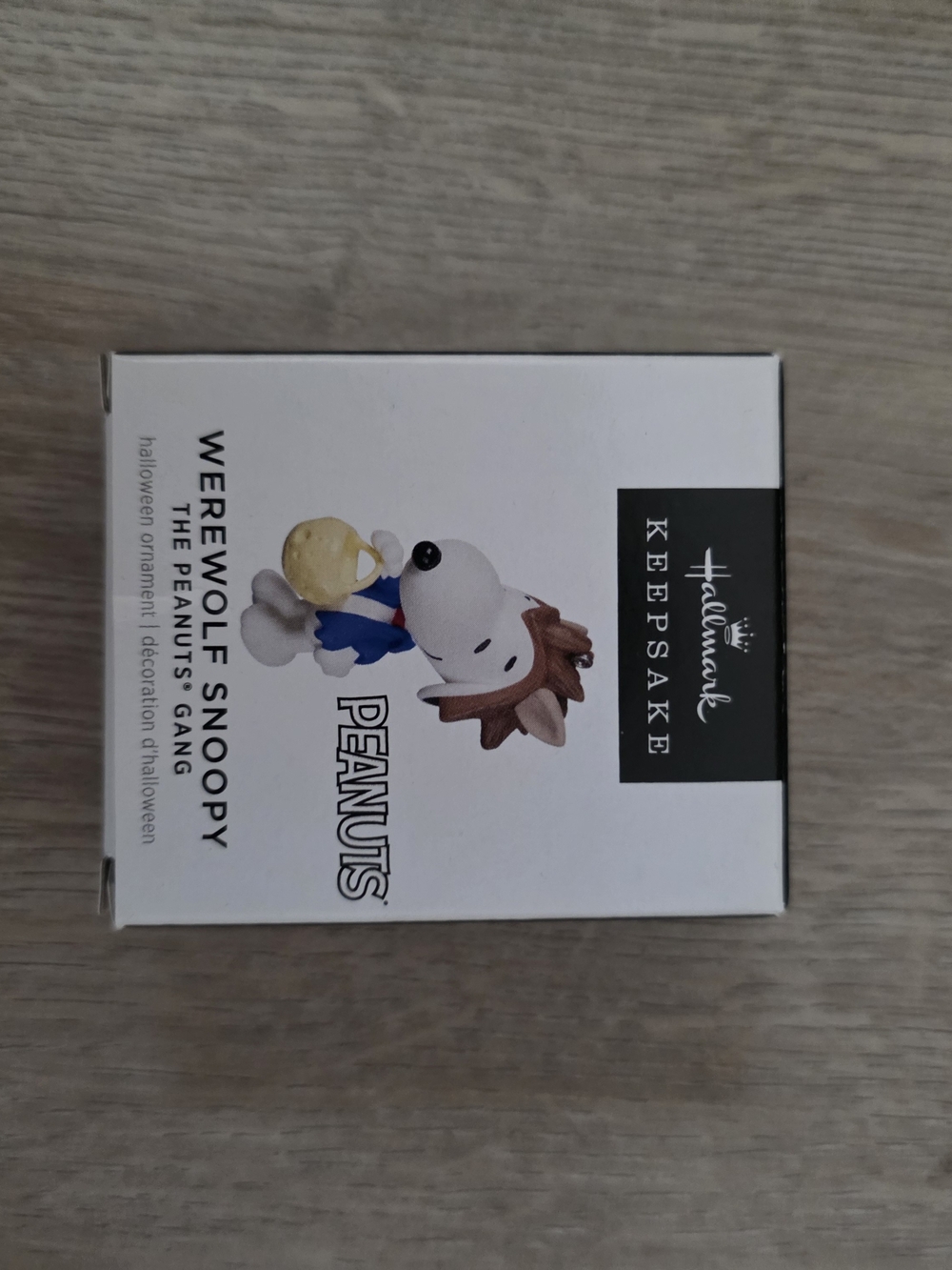 Werewolf Snoopy Peanuts Ornament - White & Brown